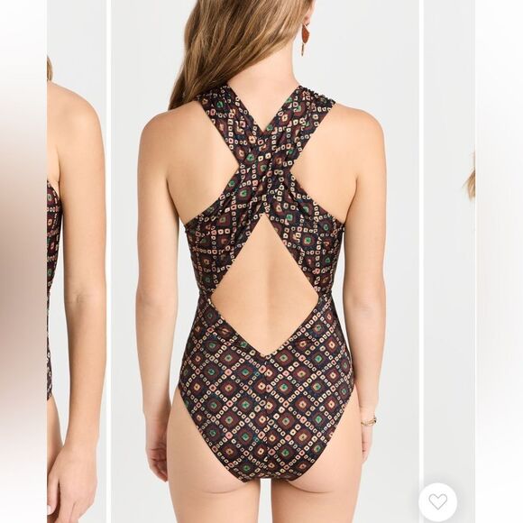 Ulla Johnson Keiran criss cross one piece swimsuit - Picture 5 of 7